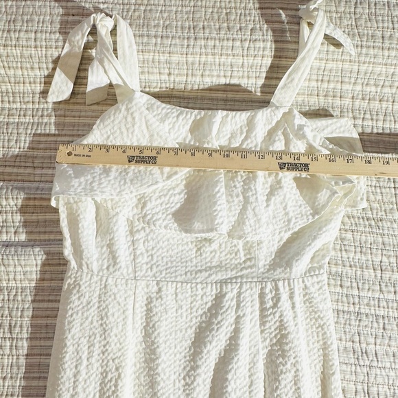 a new day White Tie Strap Lined Dress, Size M - Picture 9 of 9